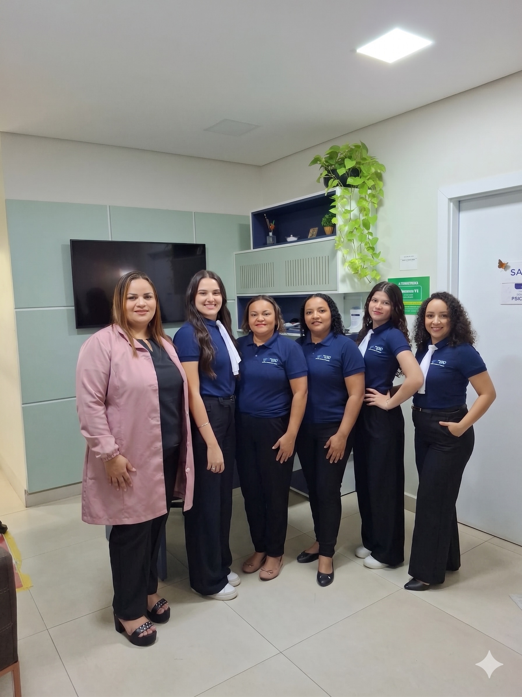 Equipe CEMAIS acolhendo famílias na clínica